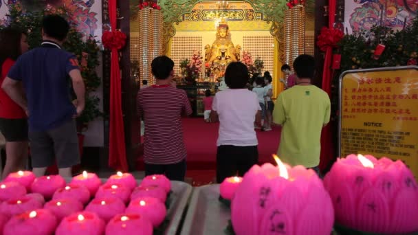 Thean hou Chinese Temple beoordelingen, Kuala Lumpur — Stockvideo