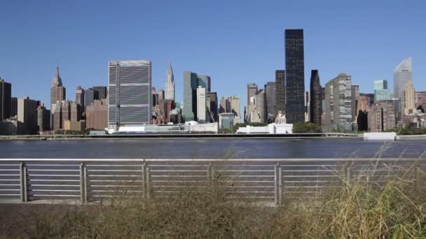 Skyline of Midtown Manhattan, Nueva York — Vídeo de stock