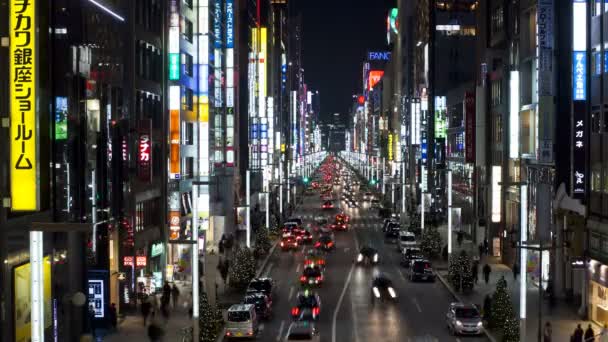 Chou-Dori Street, Tokyo — Stockvideo