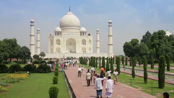 Taj mahal, indien, asien — Stockvideo