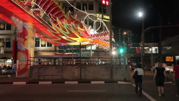 New Bridge Road,, Singapur — Vídeo de stock