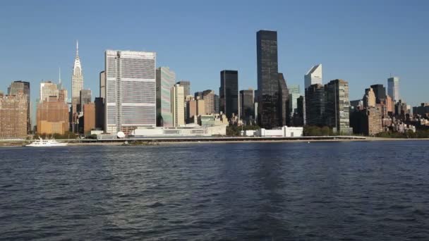 Skyline de Midtown Manhattan, Nova Iorque — Vídeo de Stock