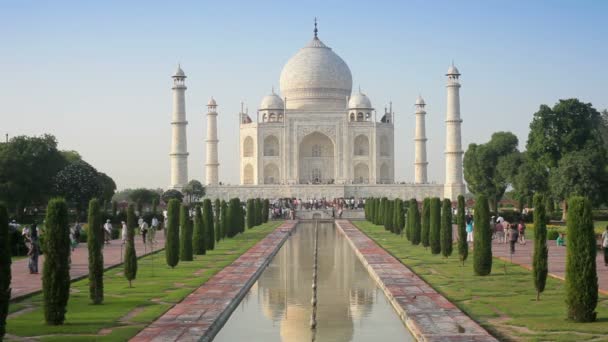 Taj mahal, indien, asien — Stockvideo