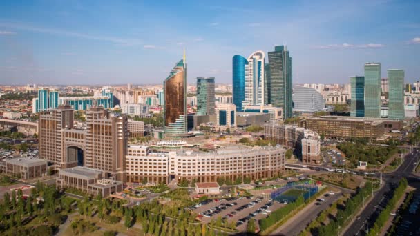 Distrito central de negócios de Astana — Vídeo de Stock