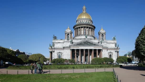 Золотий купол Санкт-Петербурга — стокове відео