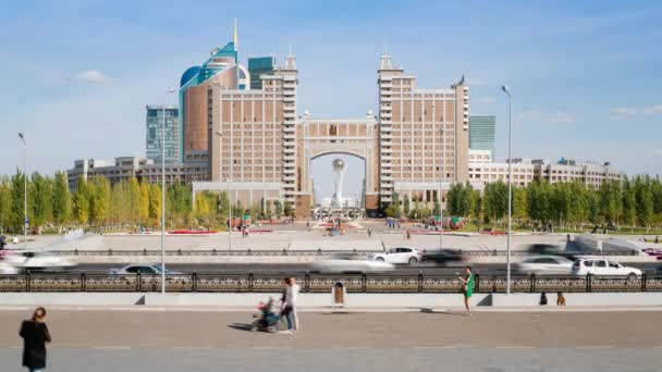 Здание "КазМунайГаз", Астана — стоковое видео
