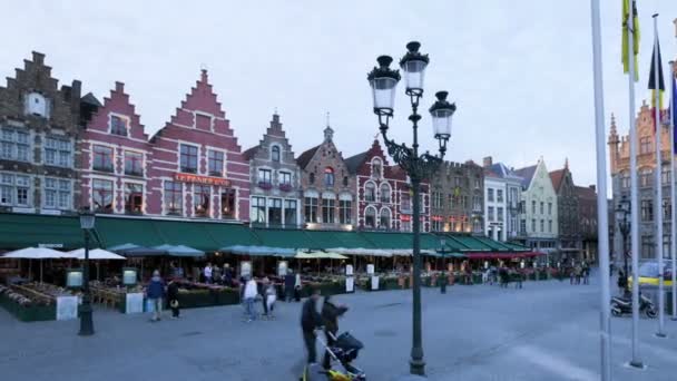 Ciudad de Brujas, Bélgica — Vídeo de stock
