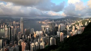 iş merkezlerinin ve Victoria Harbour, Hong Kong