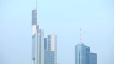 Frankfurt şehrinin ufuk çizgisi