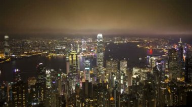 Victoria Limanı ve şehir manzarası, hong kong