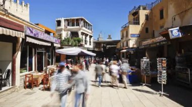 Eski şehir Damascus Gate, Kudüs, İsrail, Ortadoğu, zaman atlamalı
