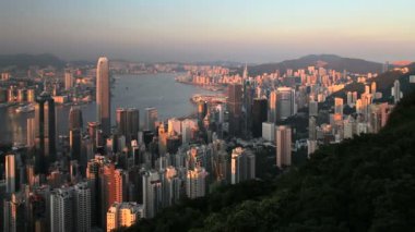 iş merkezlerinin ve Victoria Harbour, Hong Kong