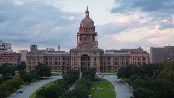 Edificio del Capitolio Estatal, Austin — Vídeo de stock