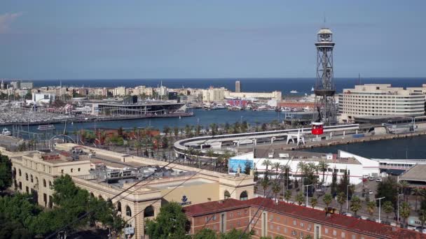 Port Vell en Barcelona, España — Vídeos de Stock