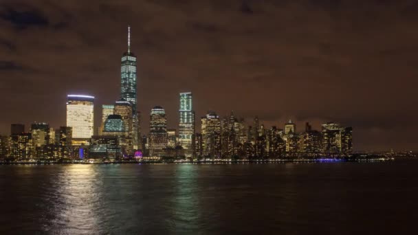 Manhattan à travers l'Hudson River — Video