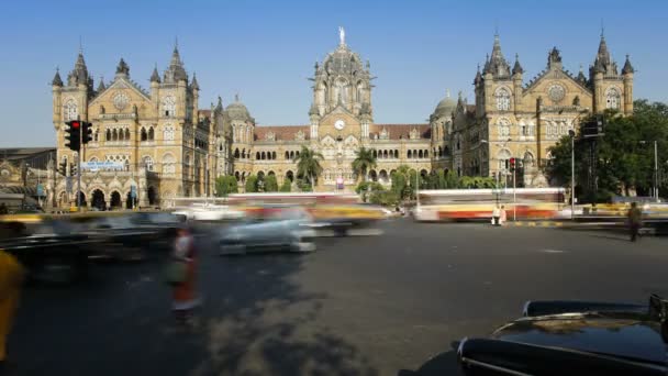 Chhatrapati Shivaji Terminus, Mumbai — Wideo stockowe