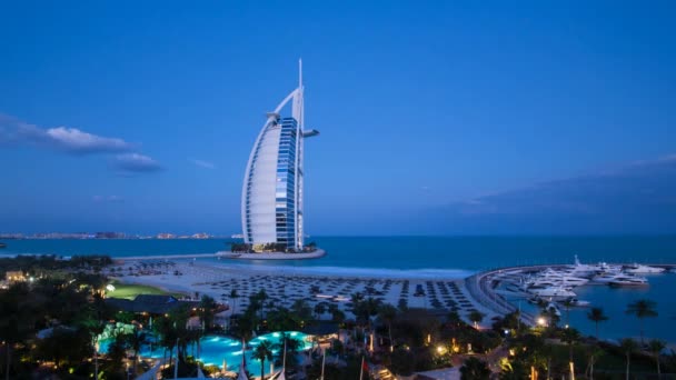 Бурдж аль-Араб готель, Дубай — стокове відео
