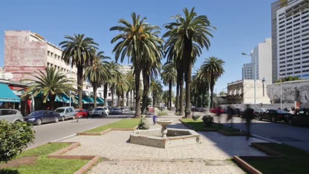 O Boulevard de Rachidi, Marrocos — Vídeo de Stock