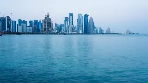 West Bay Merkezi Finans bölgesine, Doha — Stok video