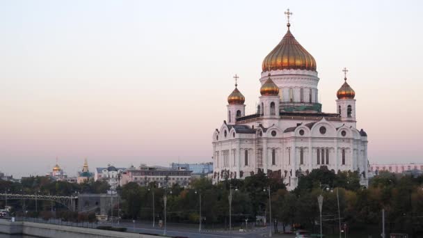 モスクワ、救世主キリスト大聖堂 — ストック動画