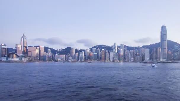 Porto Victoria di Hong Kong, Cina — Video Stock