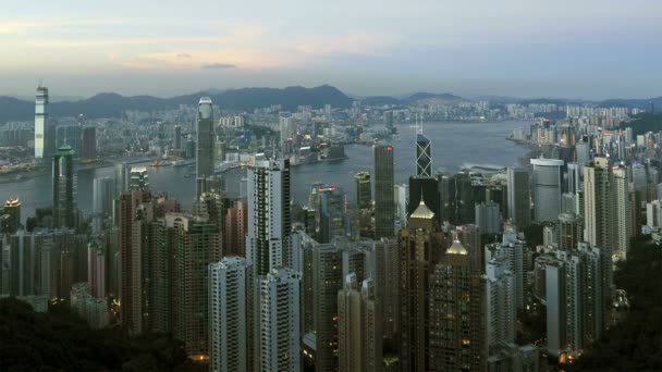 Hongkong harbour — Stockvideo