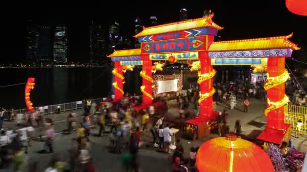 Rivier Hongbao decoraties voor Chinees Nieuwjaar — Stockvideo