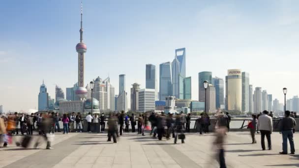 Nowe Pudong skyline — Wideo stockowe