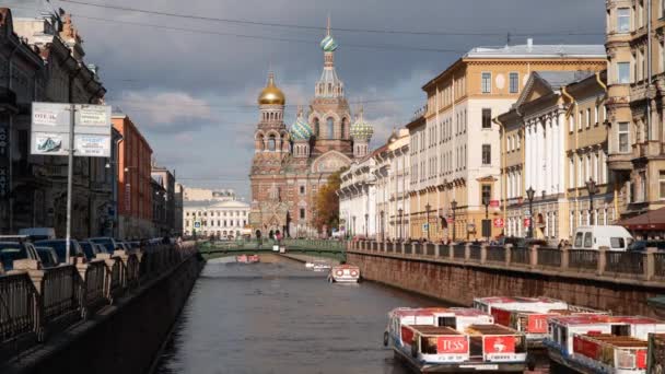 Kościół Zbawiciela na krwi rozlane, Sankt Petersburg — Wideo stockowe