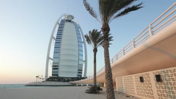 Burj Al Arab Hotel, Dubai, — Stock Video