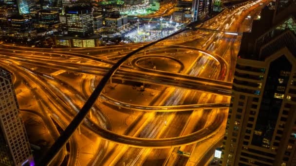 Dubai'deki Şeyh zayed yolu — Stok video