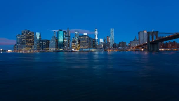 Distrito financiero de Manhattan, Ciudad de Nueva York — Vídeo de stock