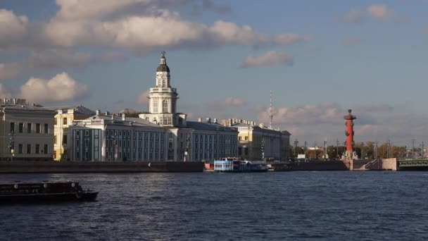 Río Neva, San Petersburgo — Vídeos de Stock
