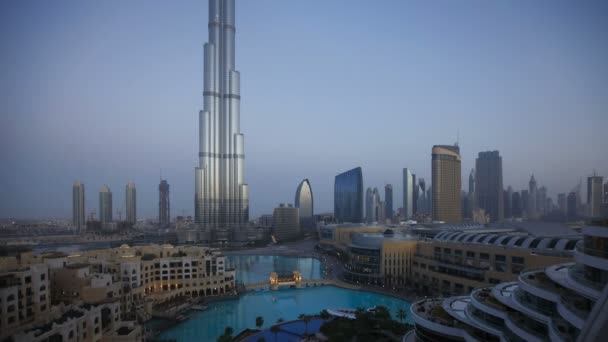 Dubai 'deki Burj Halife. — Stok video