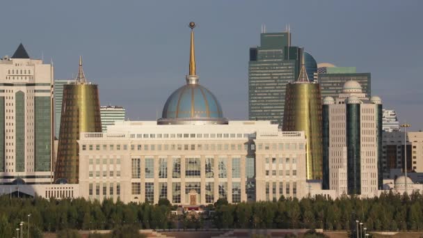 AK Orda presidentieel paleis, Astana — Stockvideo