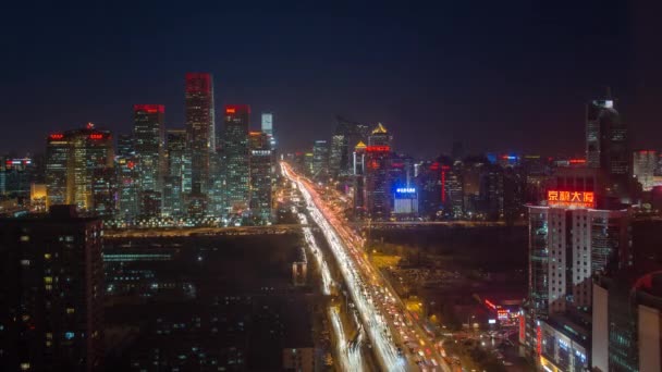 Traffic passing through central Beijing — Stock Video