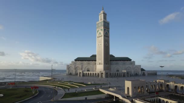Мечеть Хассана II, Марокко, Северная Африка — стоковое видео
