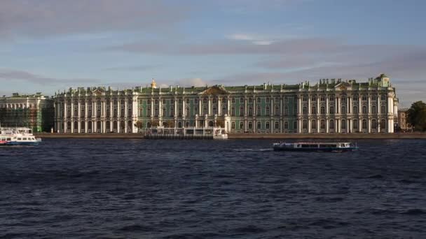 Pałac zimowy Placu Pałacowego, Ermitażu, — Wideo stockowe