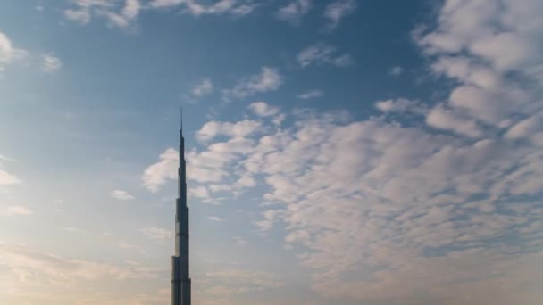 迪拜的伯杰 · 哈利法号 — 图库视频影像