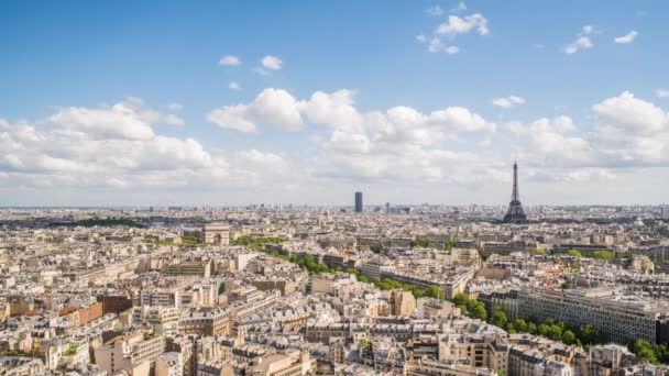 Torre Eiffel, París, Francia — Vídeo de stock