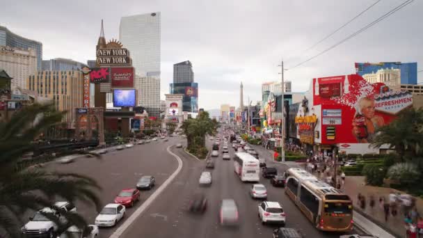Las Vegas Boulevard, Nevada — Stockvideo