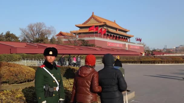 天安门广场，故宫，北京 — 图库视频影像