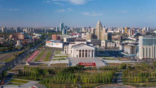 Edificio de Teatro de Ópera en Astana — Vídeo de stock