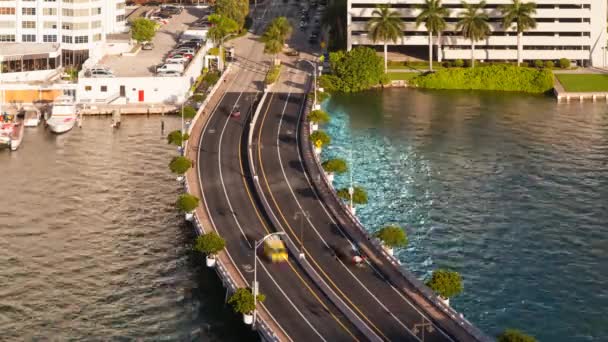 Puente de carretera de Brickell Key — Vídeo de stock