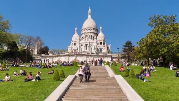 Basílica Du Sacre Coeur, París — Vídeo de stock