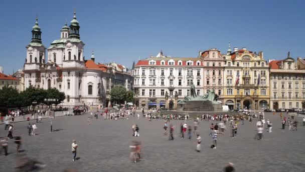 Stare Mesto Square, Prag — Stockvideo