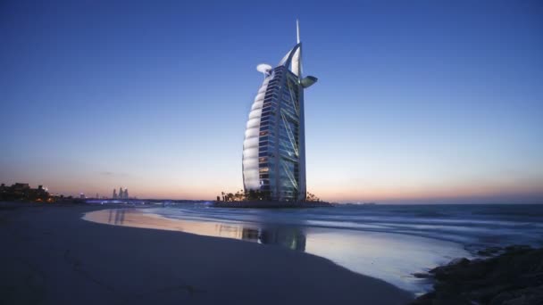 Burj al Arab hotel, Dubaj — Stock video