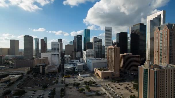 Skyline der Innenstadt von Houston — Stockvideo