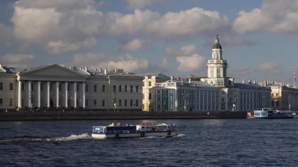 Řeka Něva, Petrohrad — Stock video