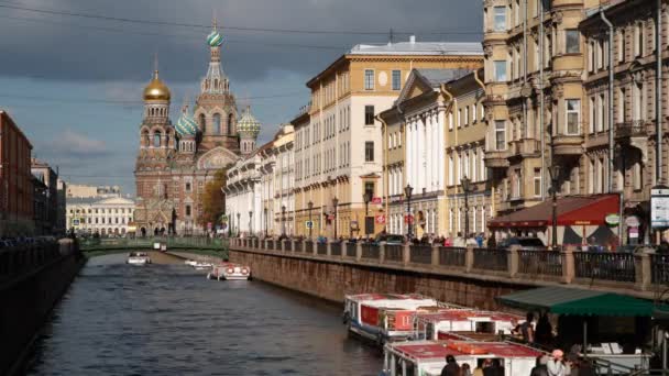 滴血，圣彼得堡救世主教堂 — 图库视频影像